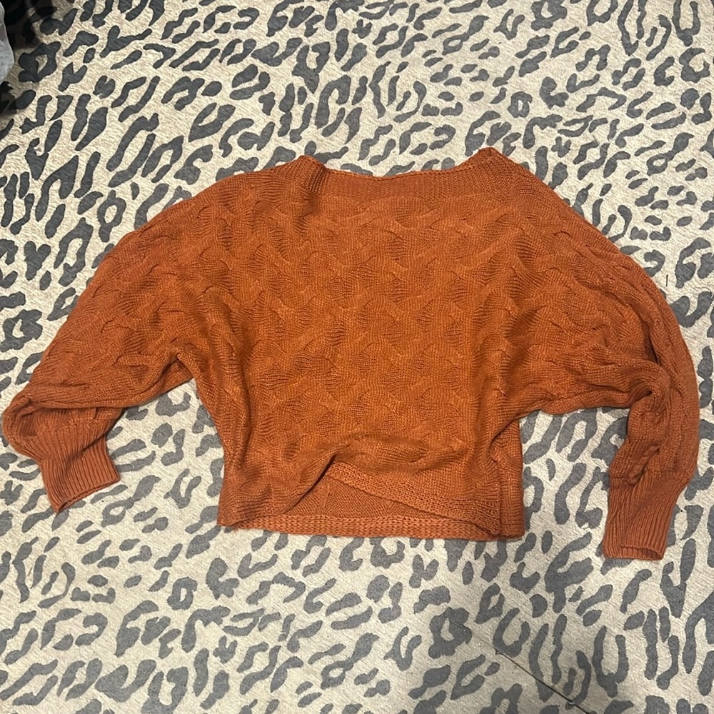 Thick, off the shoulder sweater. S, barely worn